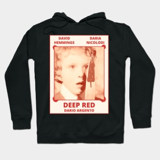 Deep Red Poster Hoodie